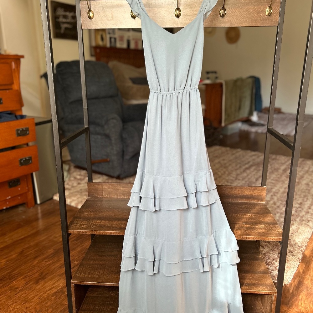 Slate Blue Maxi Dress